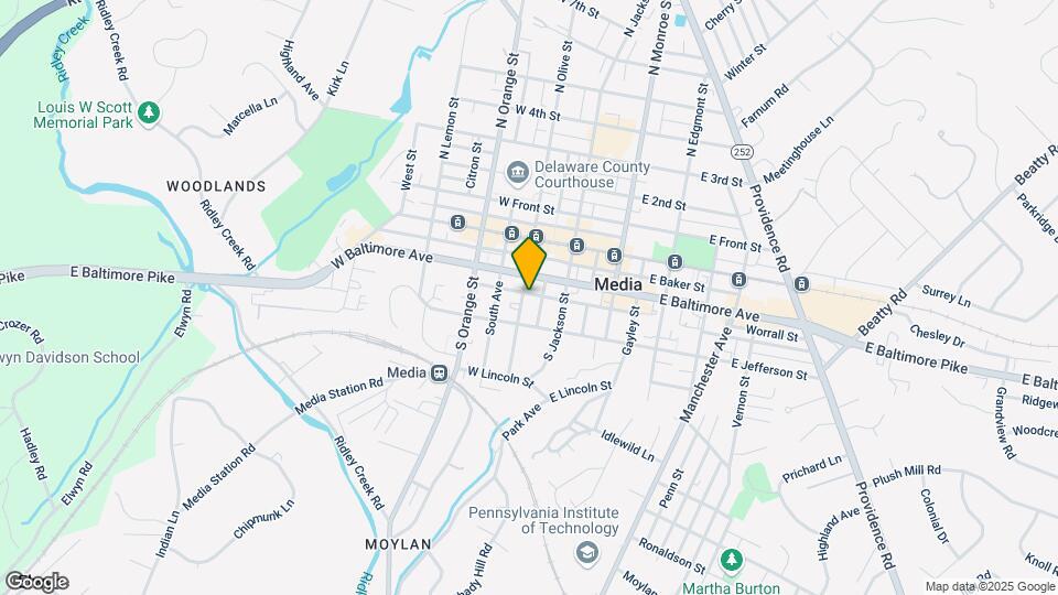 303 S Olive St, Unit 1st Floor - 1 bedroom Map and Location Details