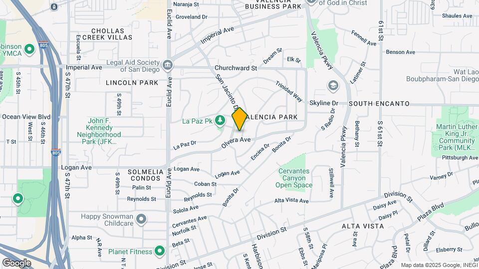 554 Los Angeles Pl Map and Location Details