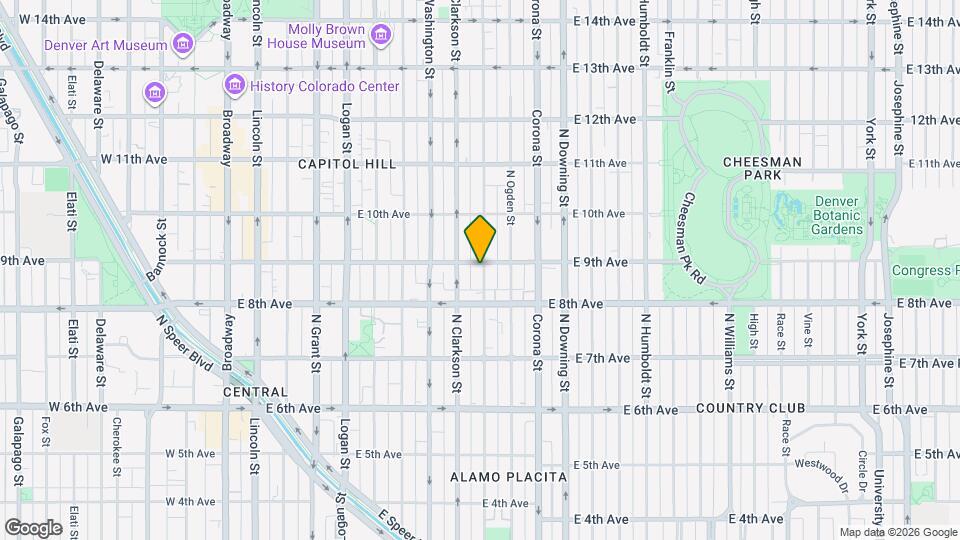 863 Emerson St, Unit 2 Map and Location Details