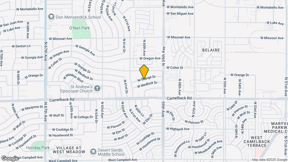 6017 W Orange Dr Map and Location Details