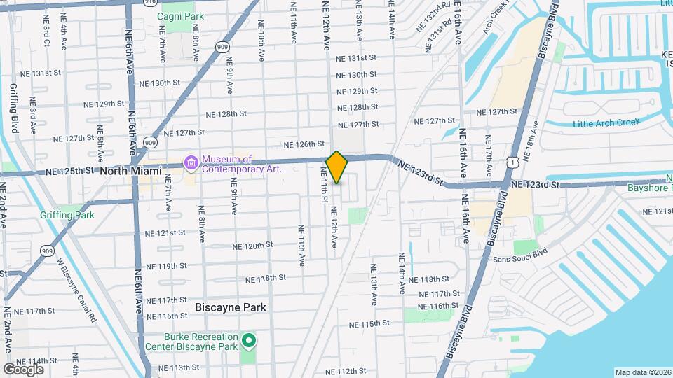 12310 NE 12th Ct Map and Location Details