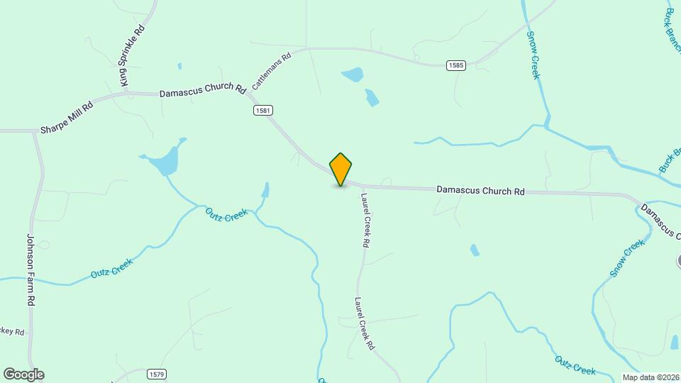 583 Damascus Church Rd Map and Location Details