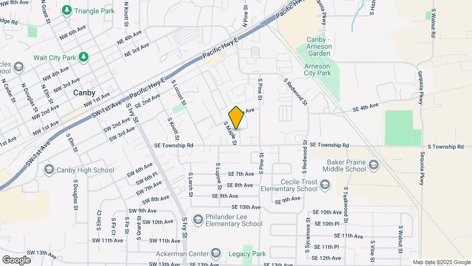 550 S Maple St Map and Location Details