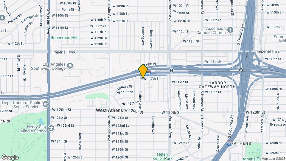 1124 W 117th St Map and Location Details