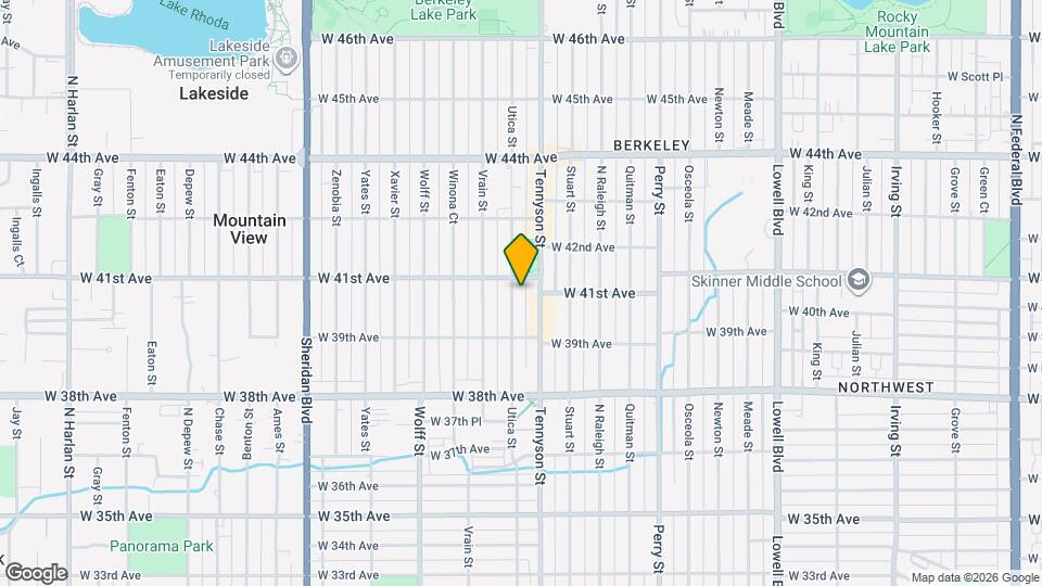 3976 Utica St Map and Location Details