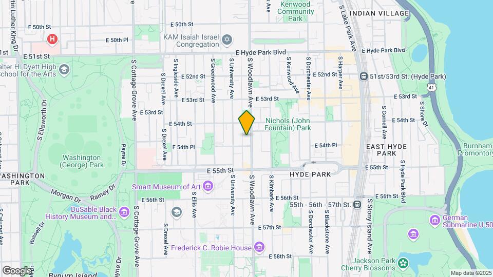 5432-5434 S Woodlawn Ave Map and Location Details