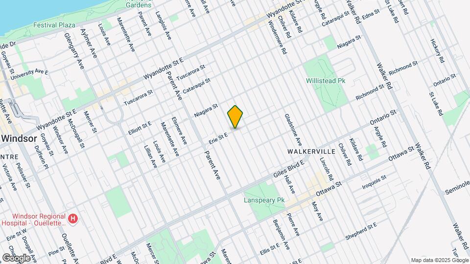 1101 Erie St E Map and Location Details
