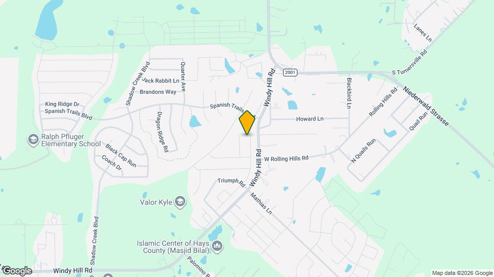 535 Twisted Oaks Ln Map and Location Details