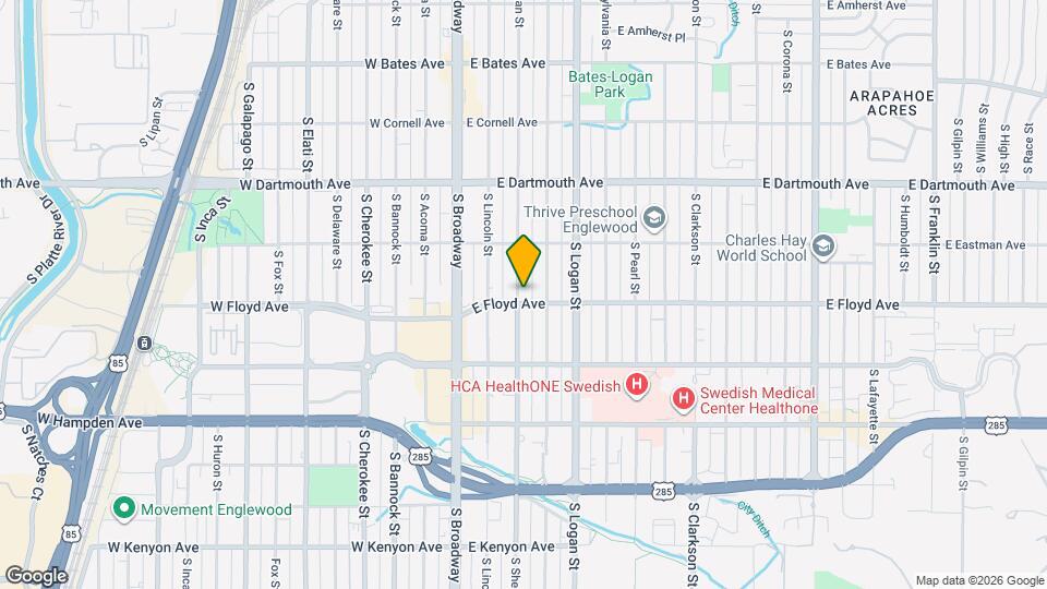 3280 S Sherman St Map and Location Details