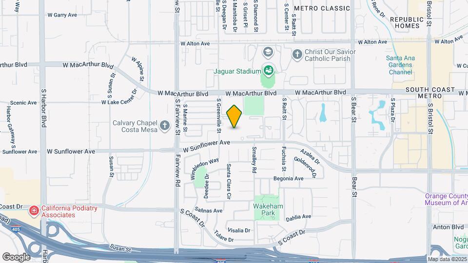 2521 W Sunflower Ave Map and Location Details
