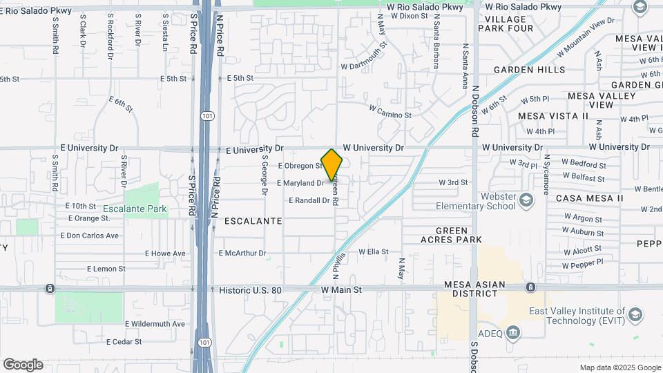 2535 E Maryland Dr Map and Location Details