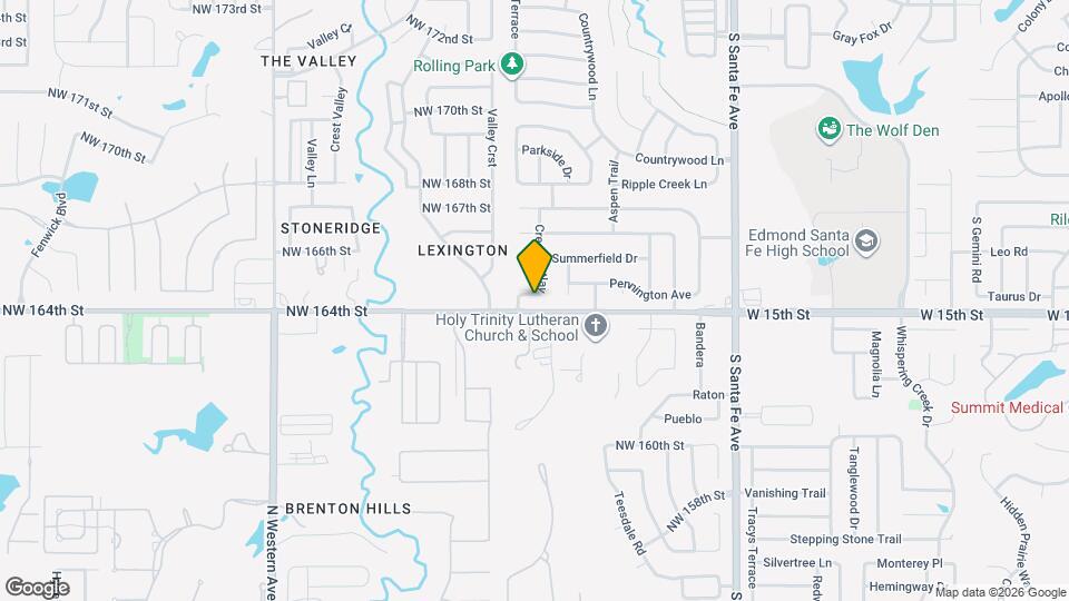 1420 Creston Way Map and Location Details