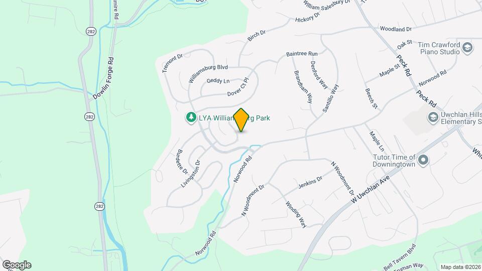 873 S York Dr Map and Location Details