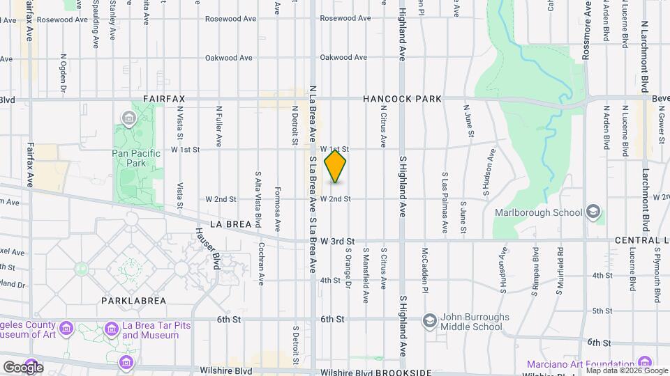 170 1/2 S Sycamore Ave Map and Location Details