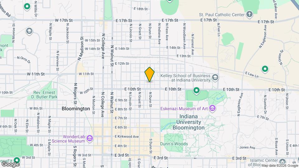 609 N Dunn St Map and Location Details