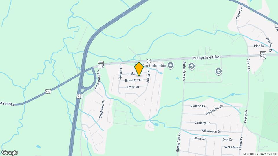 1820 Elizabeth Ln Mapa y Detalles de la Ubicación