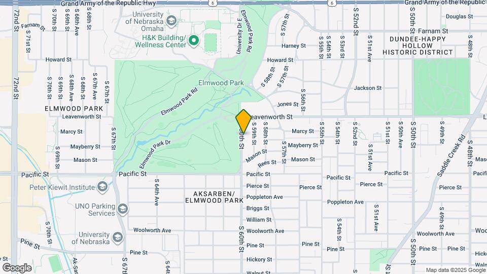 833 S 60th St Map and Location Details