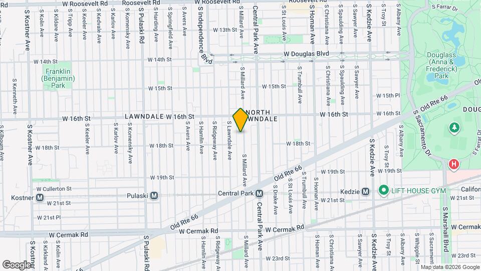 1644 S Millard Ave Map and Location Details