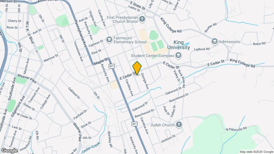 1213 Maryland Ave Map and Location Details