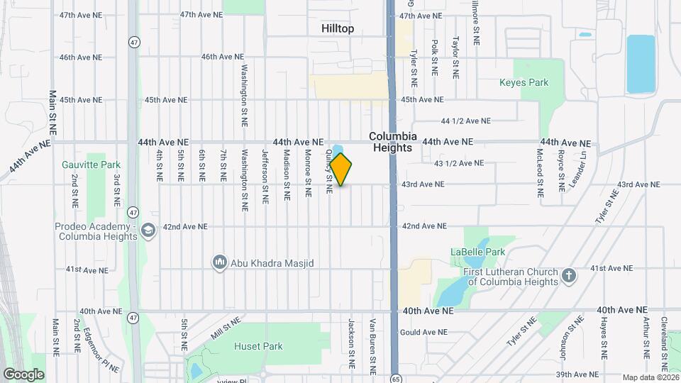 4250 Quincy St NE Map and Location Details