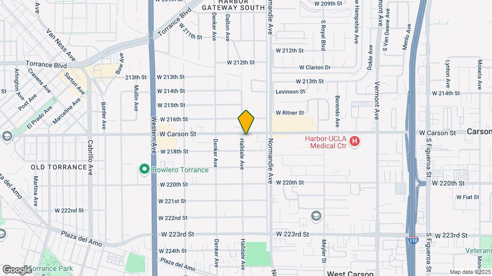 1350 W Carson St Map and Location Details