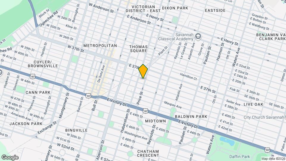 413 E 38th St, Unit B Mapa y Detalles de la Ubicación
