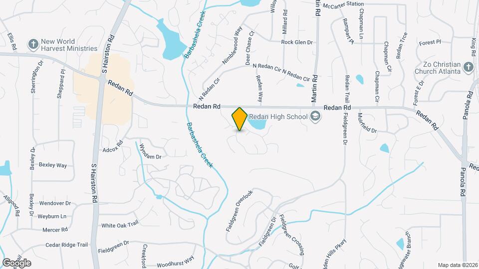 1401 Mill Lake Cir Mapa y Detalles de la Ubicación