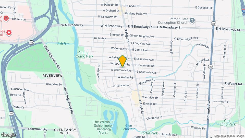 66 W California Ave Map and Location Details