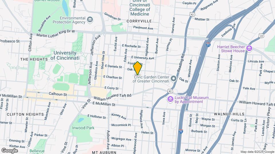 2652 Bellevue Ave Map and Location Details