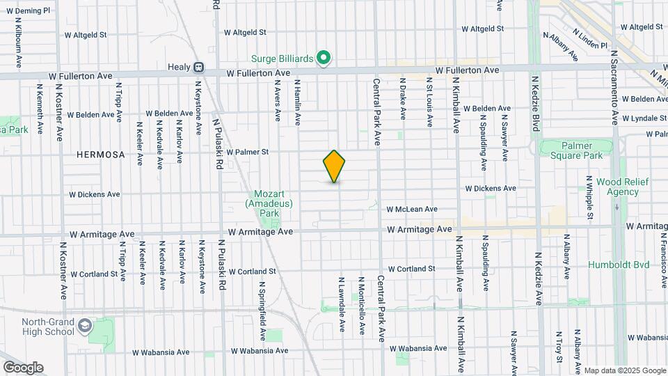 3708 W Dickens Ave Map and Location Details