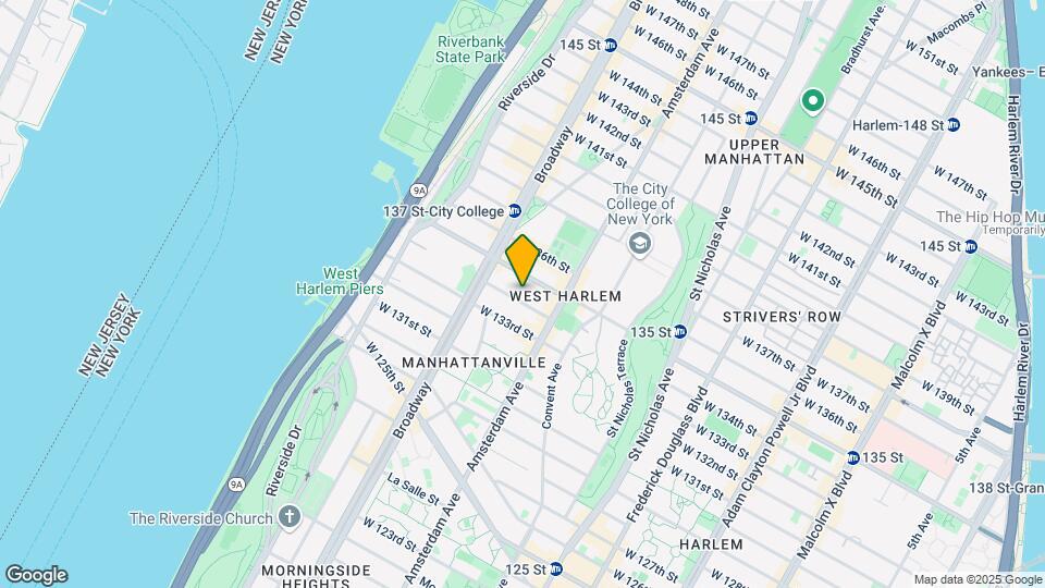 517 W 134th St Map and Location Details