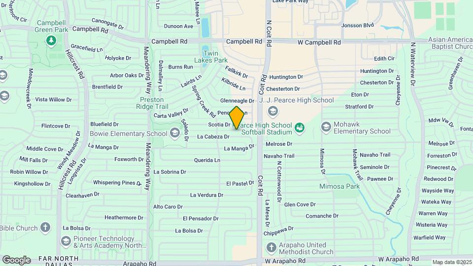 7845 La Cabeza Dr Map and Location Details
