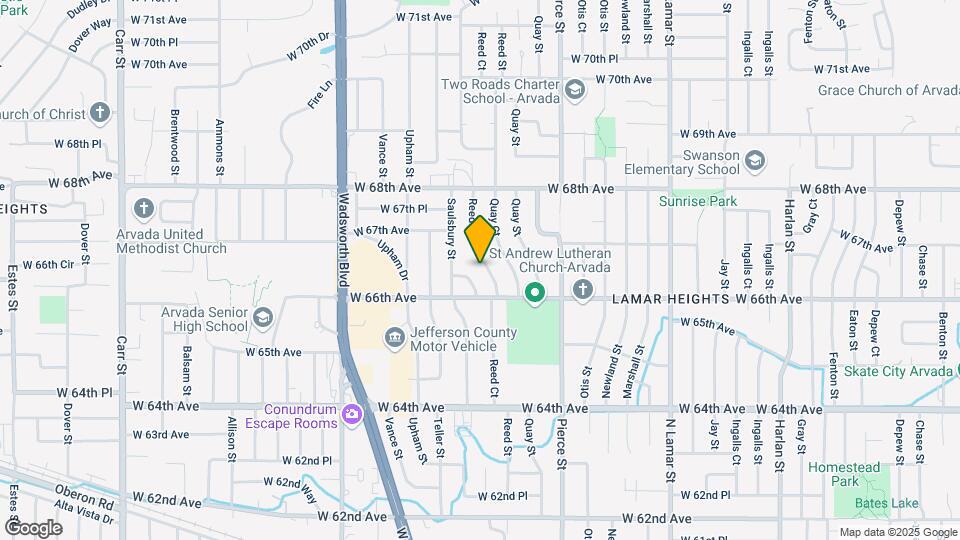 6653 Reed St Map and Location Details