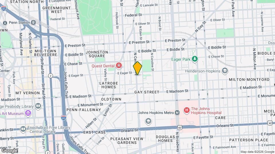 931 N Central Ave Map and Location Details