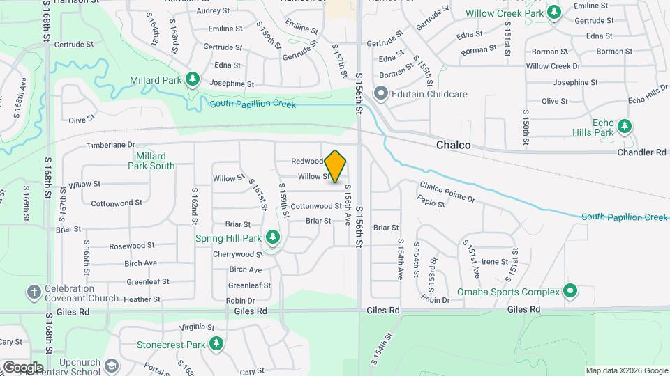 15614 Cottonwood Ave Map and Location Details