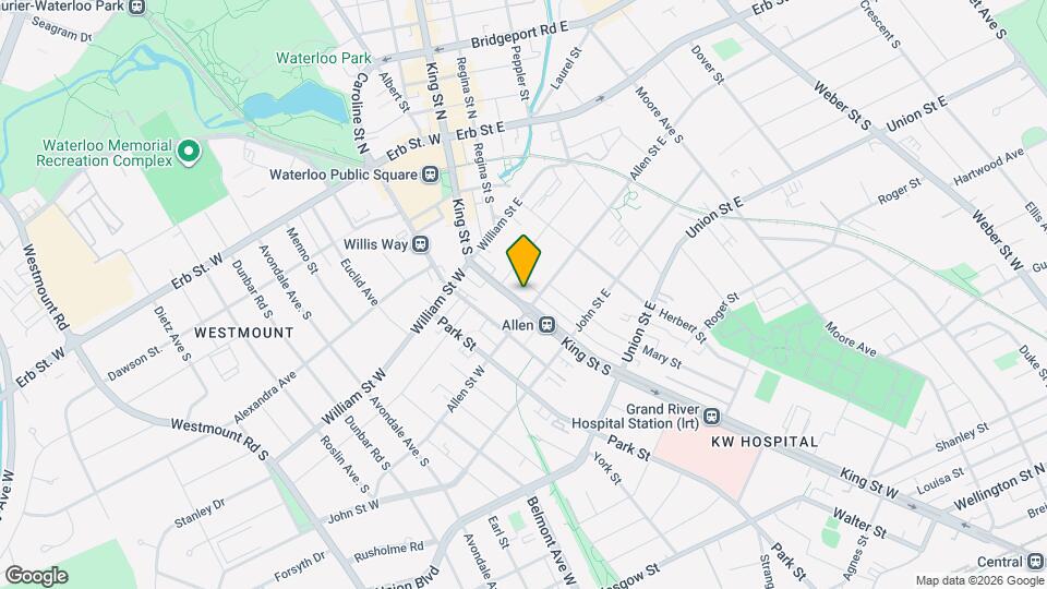 180 King St S Map and Location Details