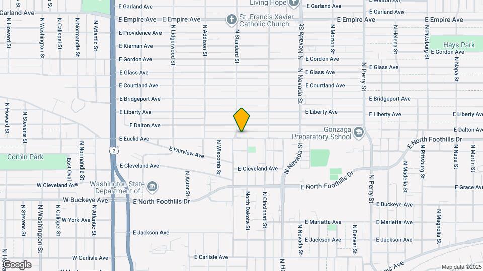 605 E Euclid Ave, Unit 605 and a half Map and Location Details