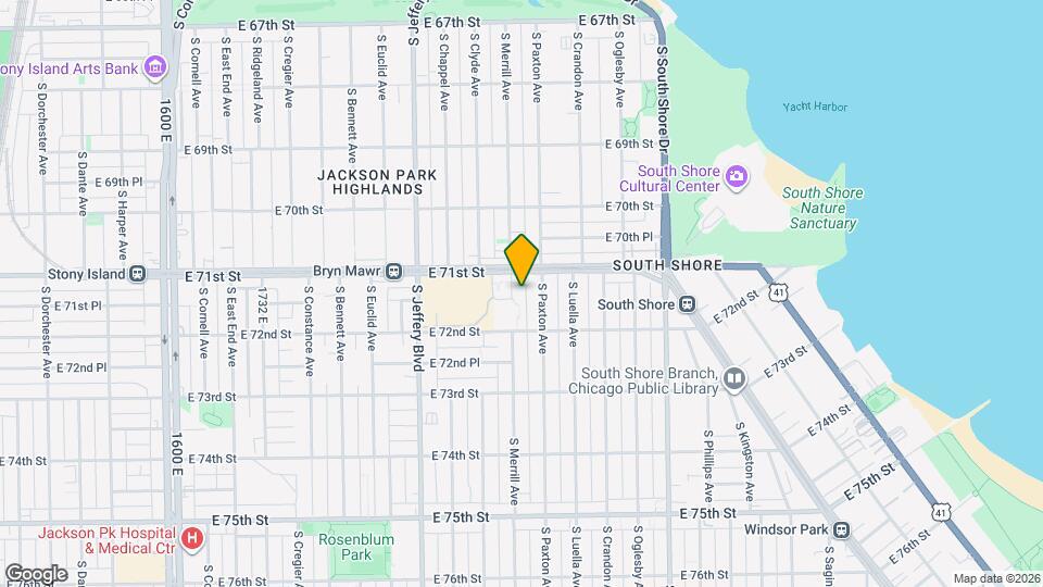 7123 S Merrill Ave, Unit 2 Map and Location Details