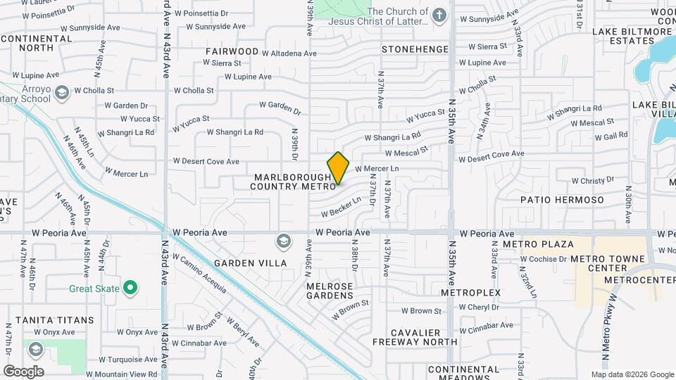 3806 W Sahuaro Dr Map and Location Details