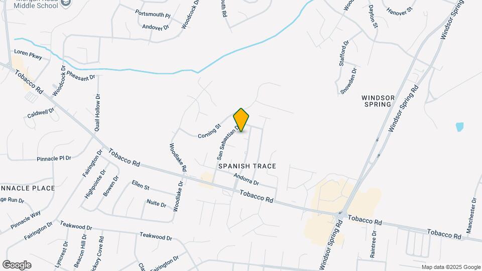 3607 Trace Ct Map and Location Details