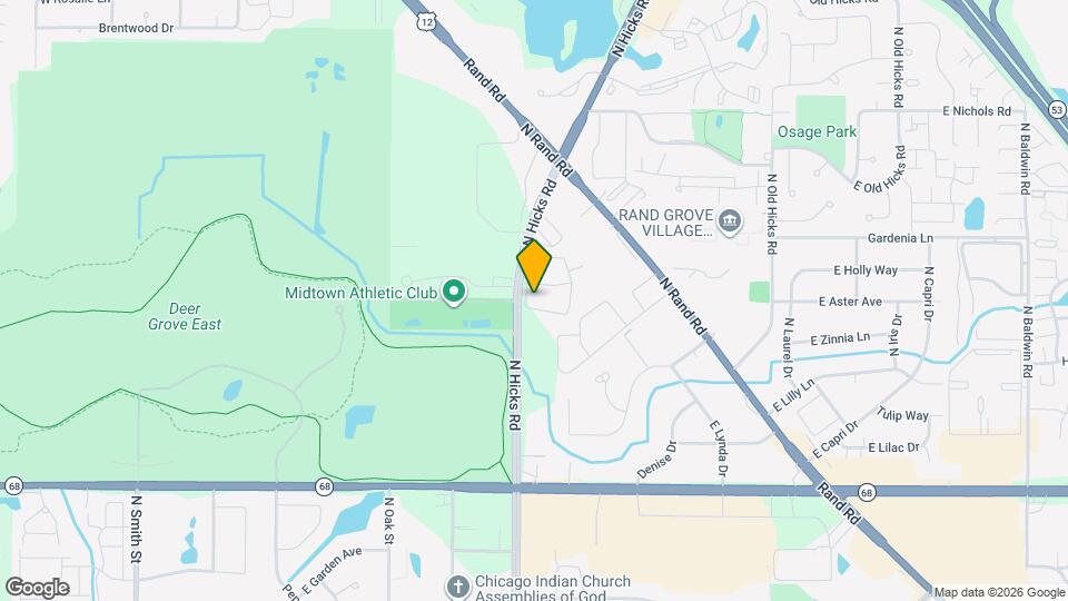 1905 N Hicks Rd Map and Location Details