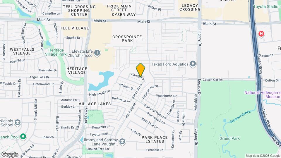 3713 Caruth Ln Map and Location Details