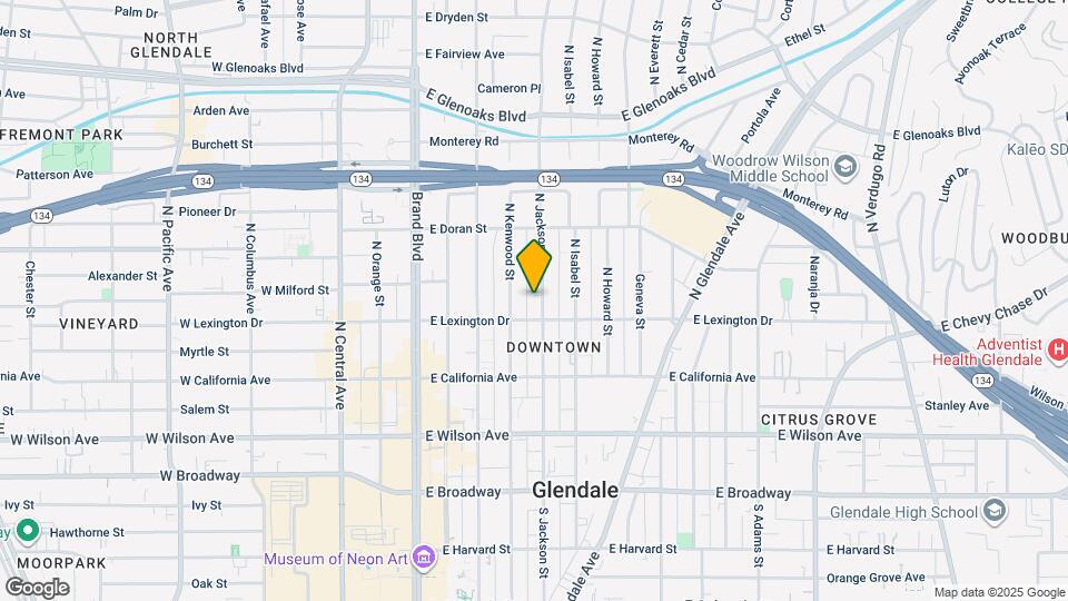 413 N Jackson St, Unit 3 Map and Location Details