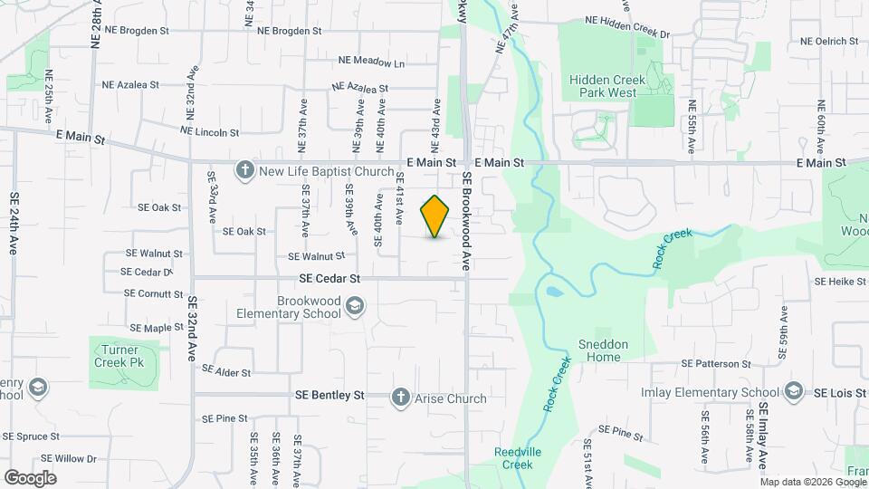 4264 SE Oak St Map and Location Details
