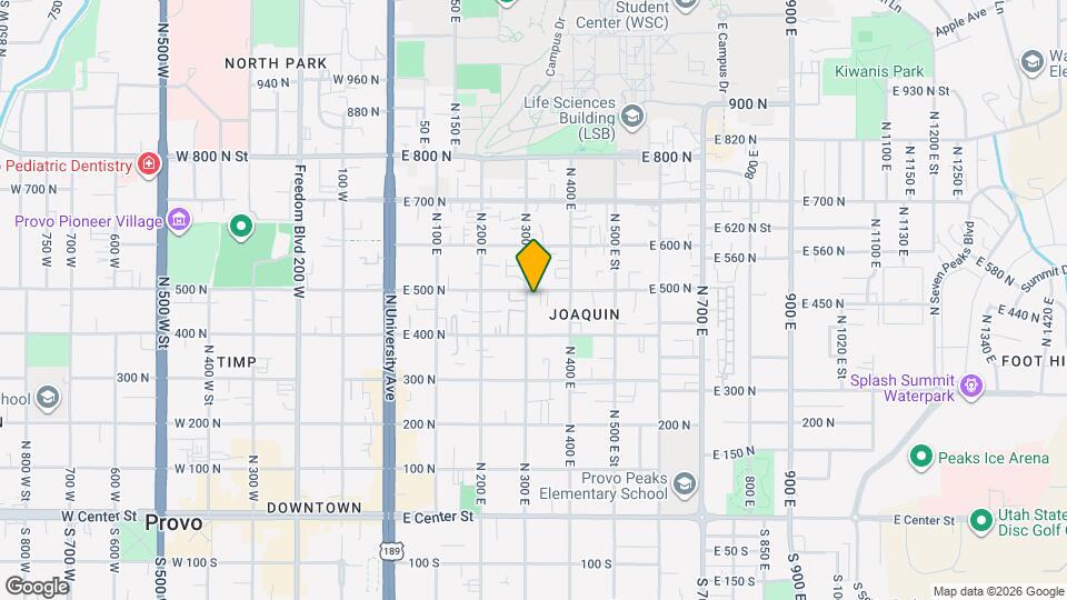 476 N 300 E, Unit Unit 1 Map and Location Details