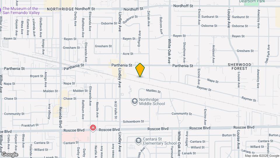 17938 Raymer St Map and Location Details