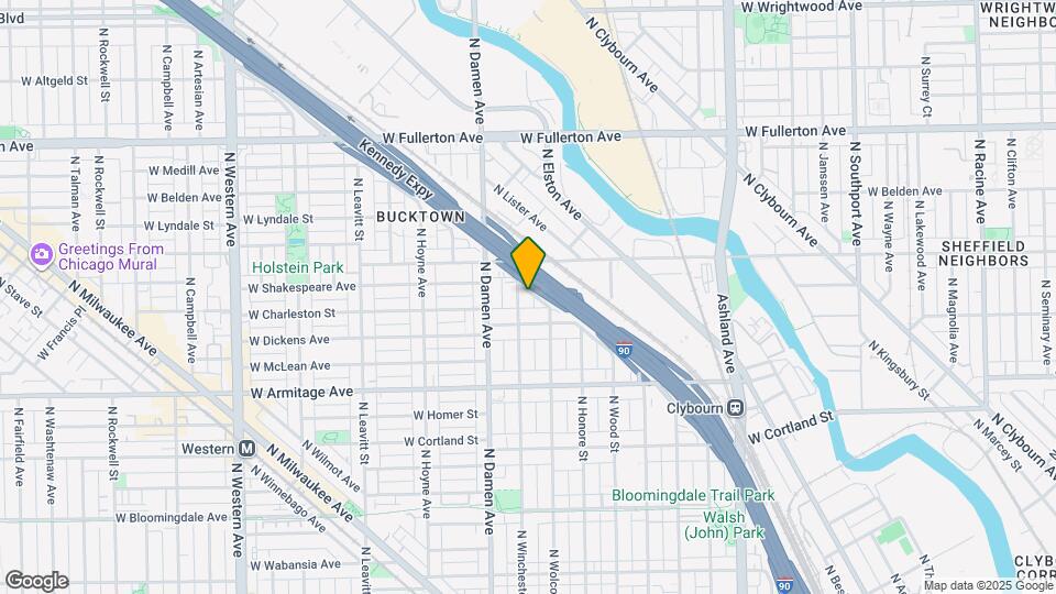 2125 N Winchester Ave Map and Location Details