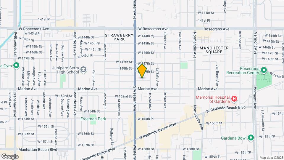 1735 W 150th St, Unit B Map and Location Details