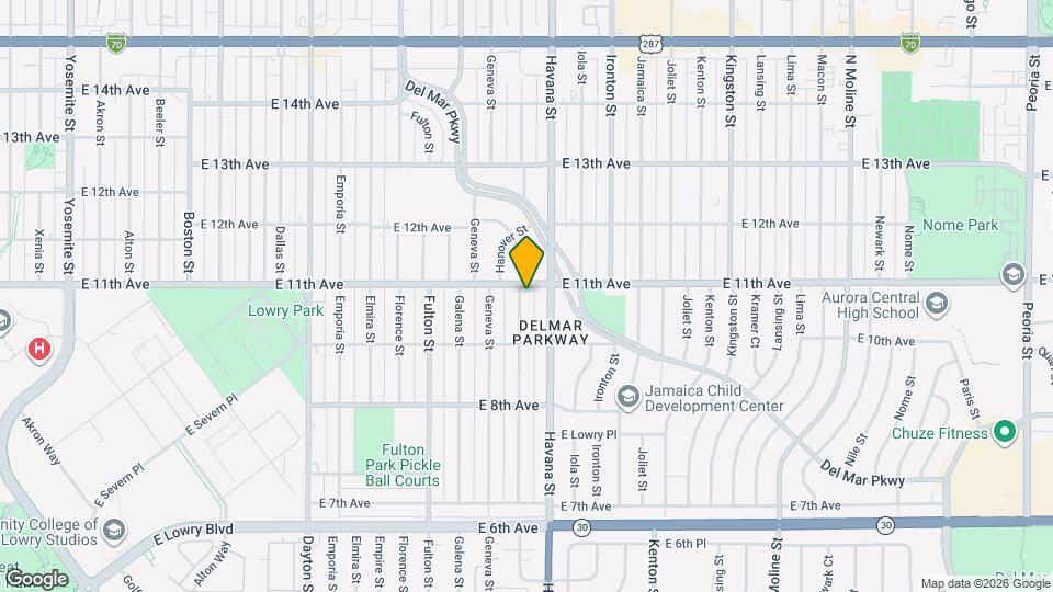 1080 Hanover St Map and Location Details