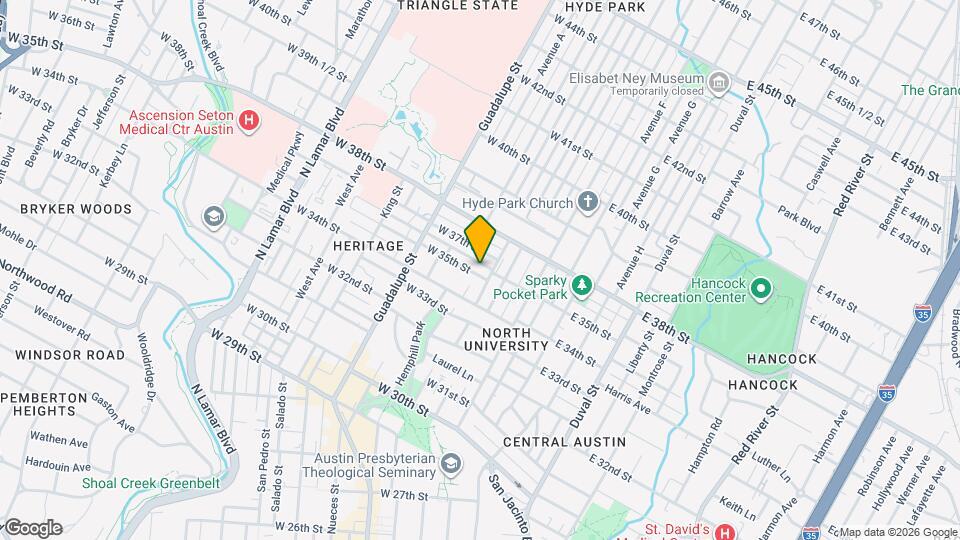 304 W 35th St Map and Location Details